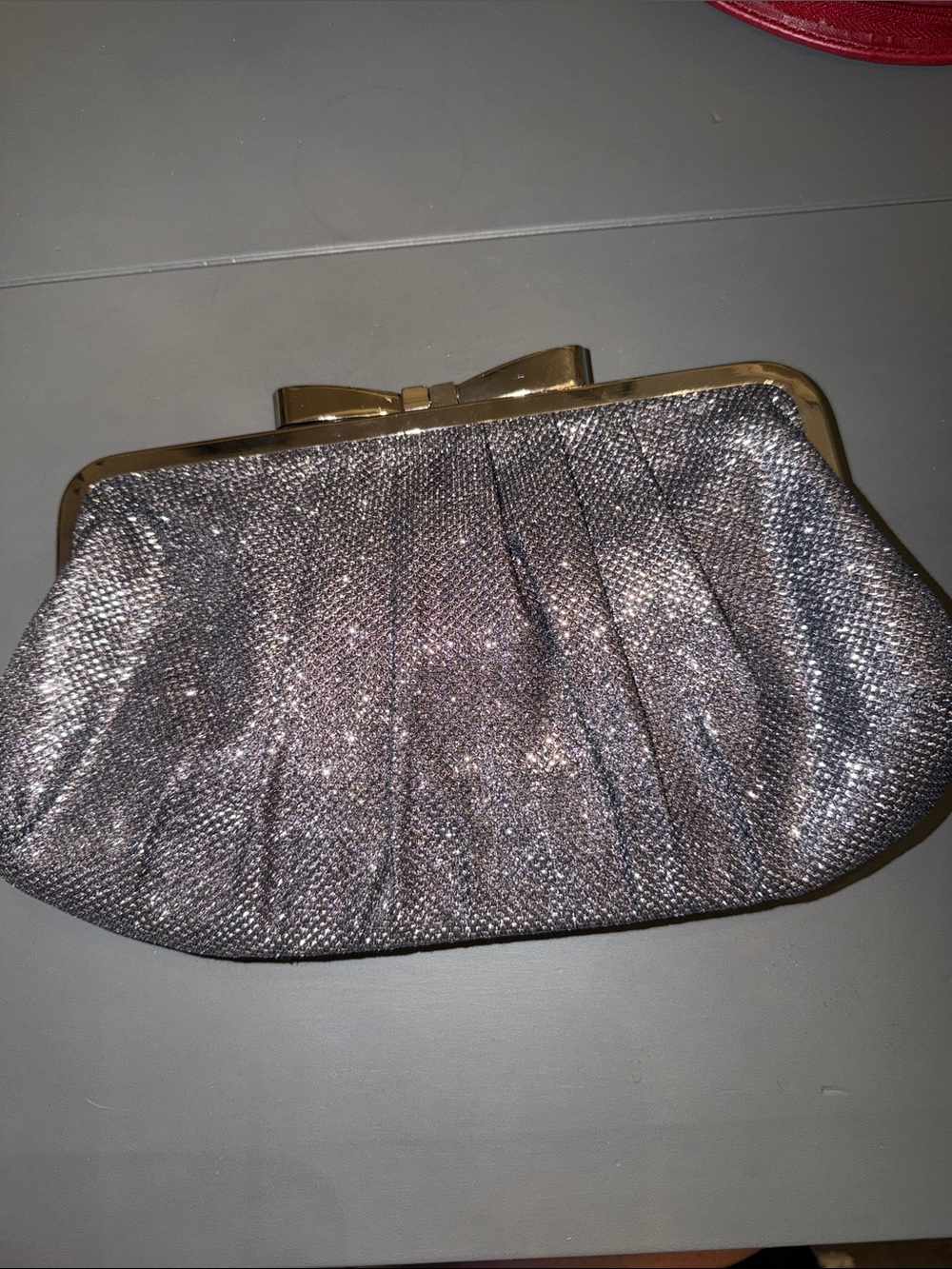 STYLE & CO Silver Clutch Bag